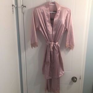 Silk robe and pants